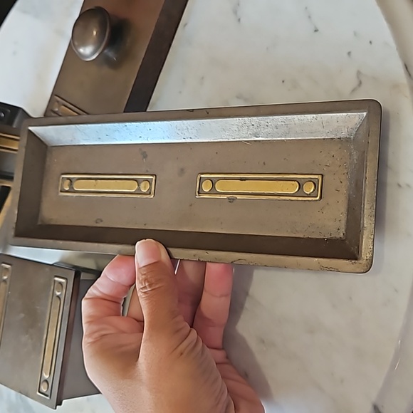 2/250  Bradley & Hubbard 4 Piece antique Neoclassic Bronze Desk Set 1910s - Picture 8 of 12